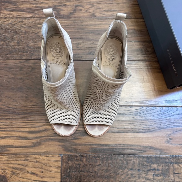 Vince Camuto Kensa Peep-Toe Bootie - Picture 3 of 7